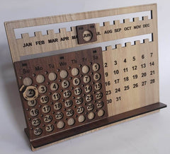 Wooden Life Time Calendar – Eco-Friendly Elegance for Everyday Use