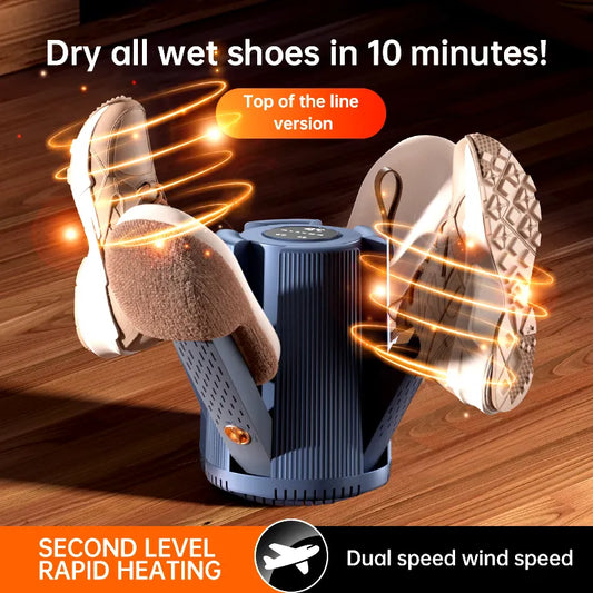 Multi-Function Heated Shoe & Sock Dryer – Foldable, Electric & Efficient (Multicolor)