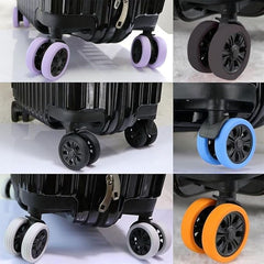 8 Pcs Silicone Luggage Wheel Protectors – Travel Caster Covers