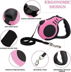500 cm Dog & Cat Strap Leash (Multicolor) – Strong, Stylish, and Built for Adventure!