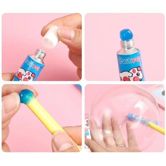Blow Bubble Balloons Toys (Pack of 3 Tubes) – Endless Fun in Every Puff!