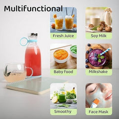 Travel Portable Mini Juice Blender – USB Rechargeable & Compact Design