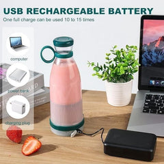 Travel Portable Mini Juice Blender – USB Rechargeable & Compact Design