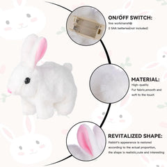 Rabbit Soft Toy for Realistic Walking – Fun, Interactive & Adorable!