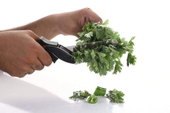 2-in-1 Steel Smart Clever Cutter Kitchen Knife & Food Chopper with Built-in Mini Chopping Board