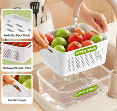 Kitchen Food Storage Containers Set (Pack of 2) – Freshness That Lasts!