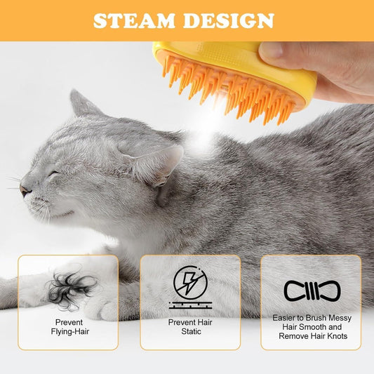 Steaming Pet Hairbrush – The Ultimate Grooming Tool for a Healthier Coat