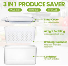 Kitchen Food Storage Containers Set (Pack of 2) – Freshness That Lasts!