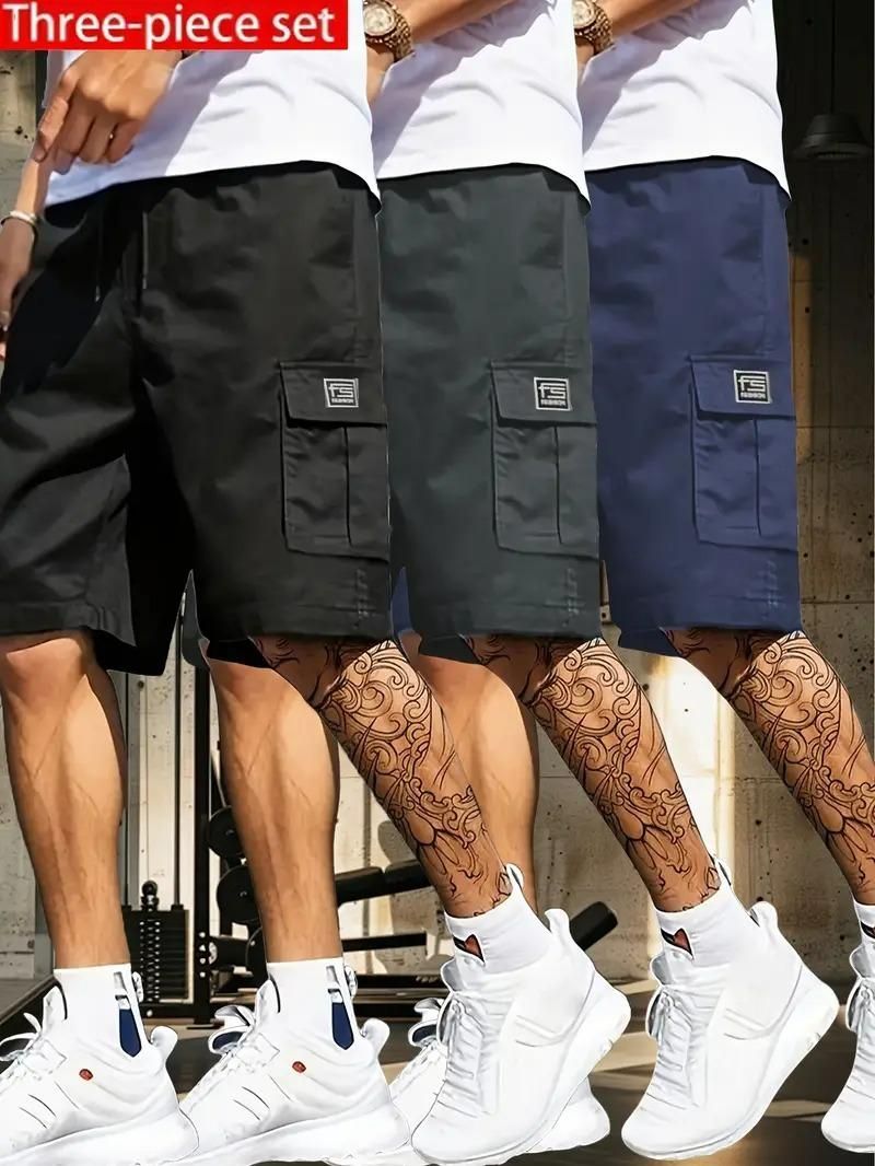 Men's Cotton Casual Cargo Shorts – Pack of 3 | Style, Comfort & Versatility Combined