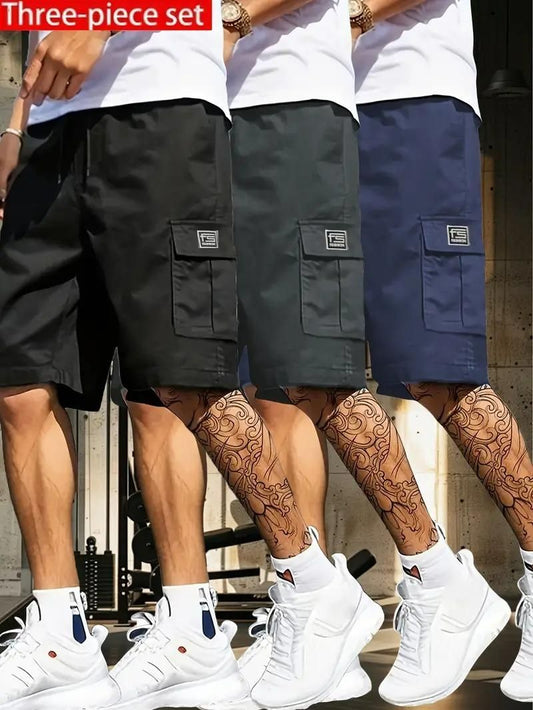 Men's Cotton Casual Cargo Shorts – Pack of 3 | Style, Comfort & Versatility Combined