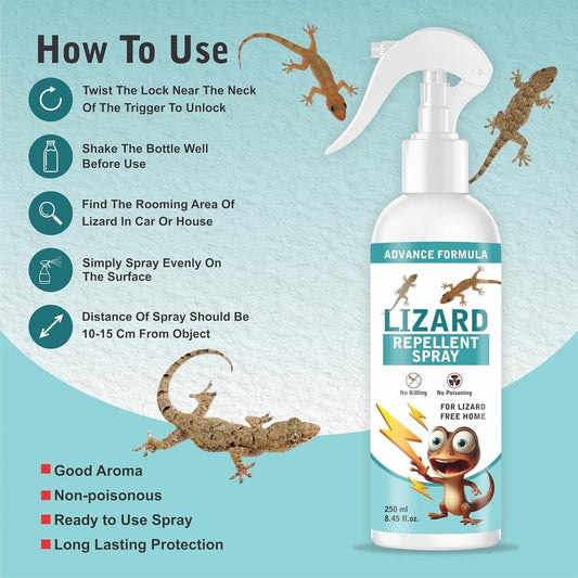 Lizard Repellent Spray for Home – 250ML (Pack of X)