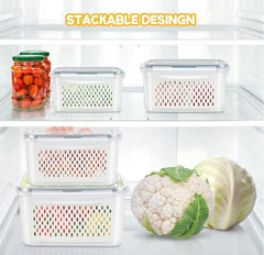 Kitchen Food Storage Containers Set (Pack of 2) – Freshness That Lasts!