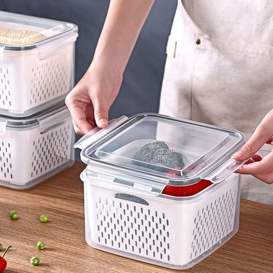 Kitchen Food Storage Containers Set (Pack of 2) – Freshness That Lasts!