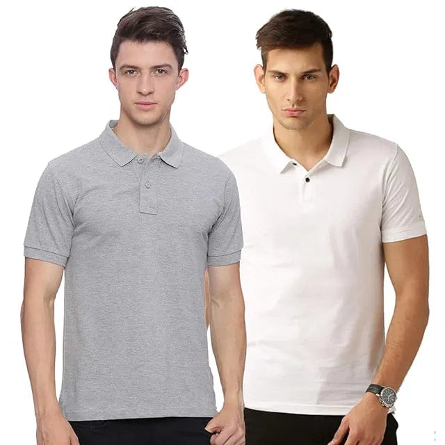 Premium Polyester Men's T-Shirts – Pack of 2 (Multi color) | Lightweight, Breathable & Stylish